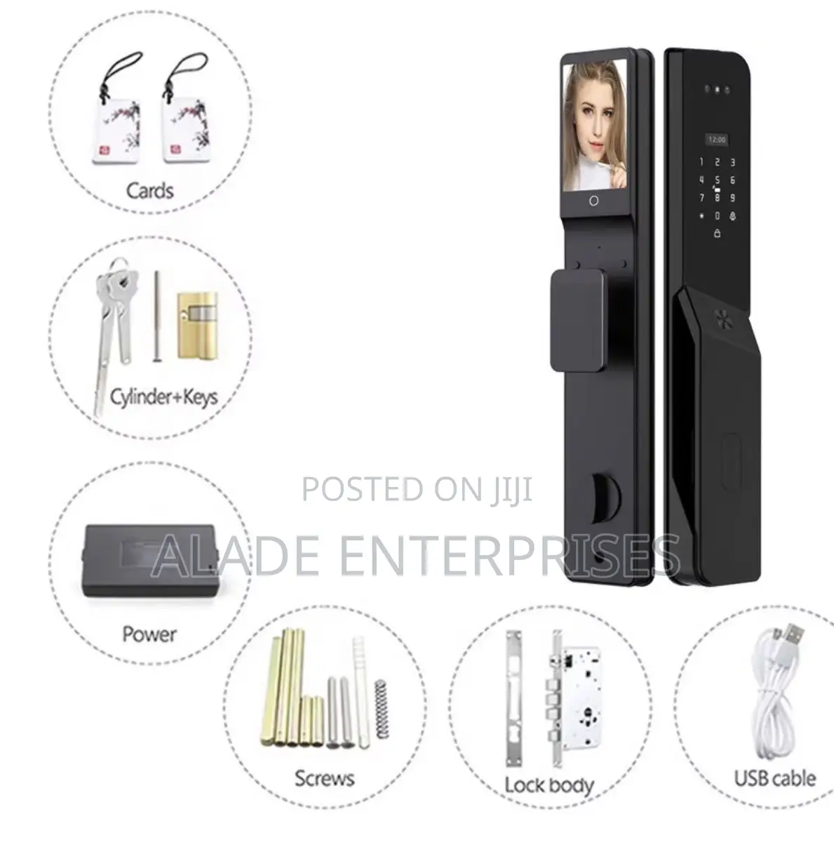 Latest Waterproof Luxury Smart Fingerprint Lock 3D Palm Recognition