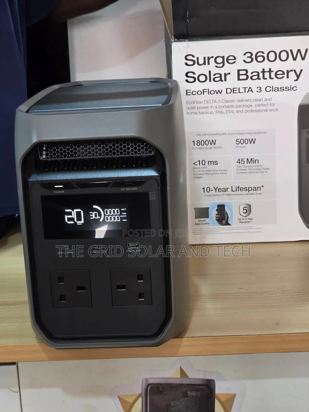 EcoFlow DELTA 3 Classic 1800W | 3600W Surge | 1024Wh Power Station