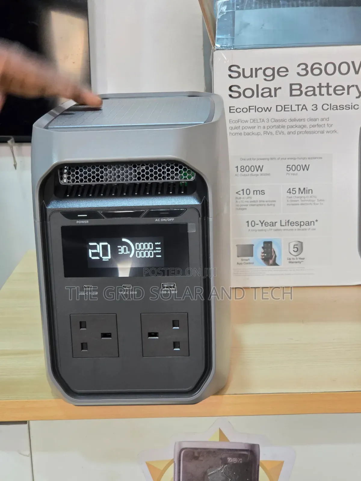 EcoFlow DELTA 3 Classic 1800W | 3600W Surge | 1024Wh Power Station
