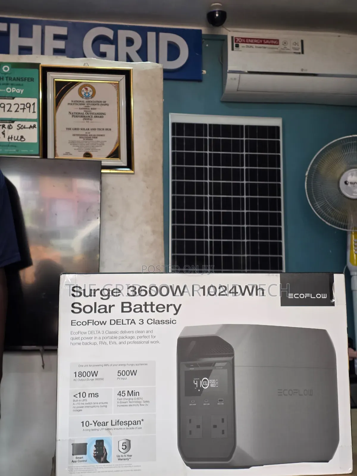 EcoFlow DELTA 3 Classic 1800W | 3600W Surge | 1024Wh Power Station