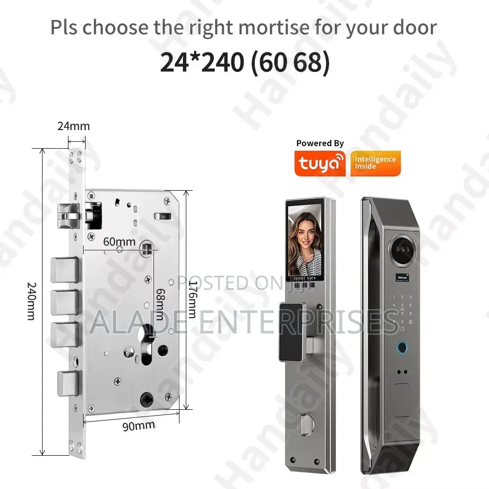 Super Intelligence Smart Lock Monitoring Intercom Tuya Wifi Door Lock