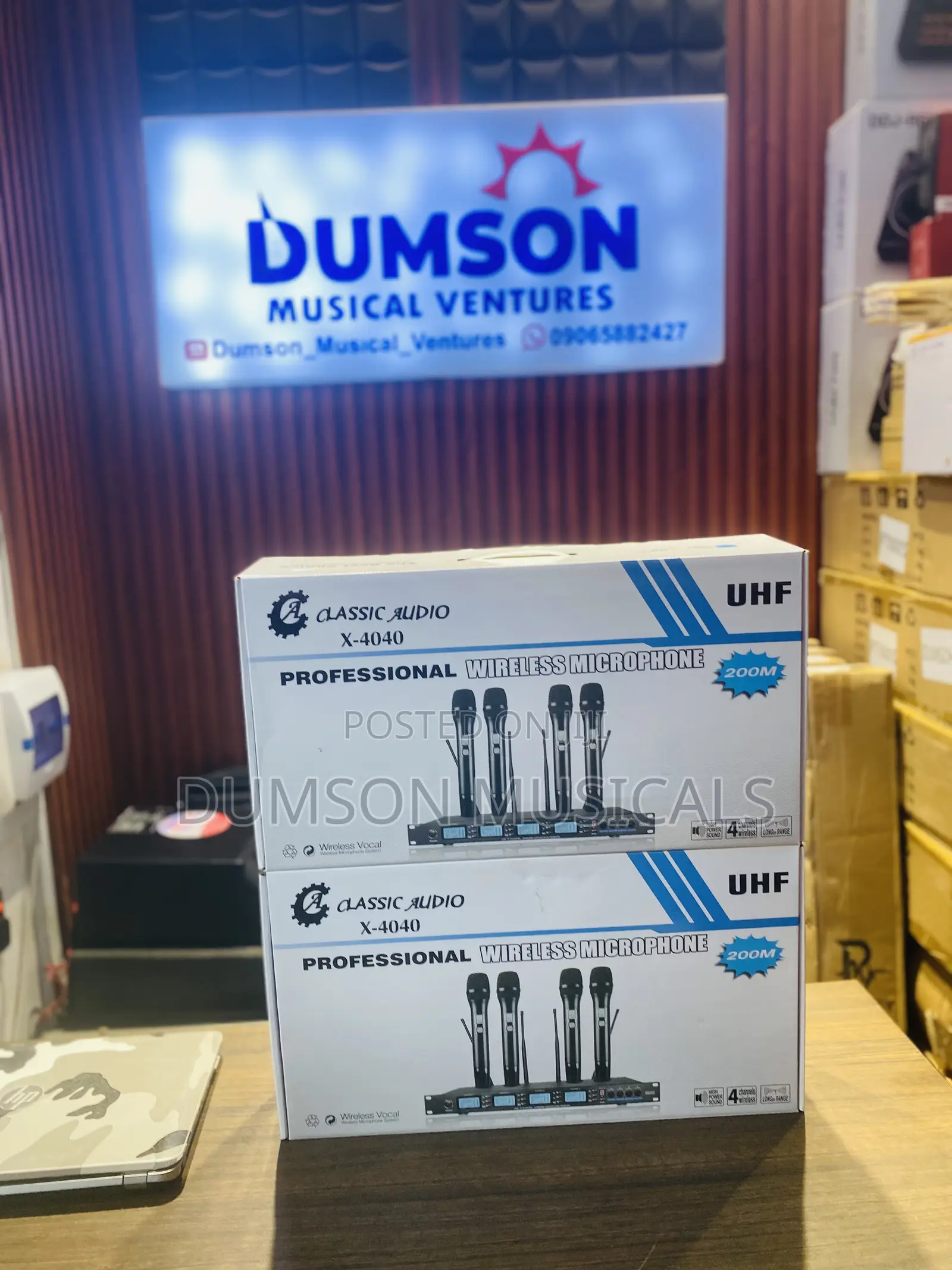 Classic Audio X4040 4in1 Wireless Microphone UHF