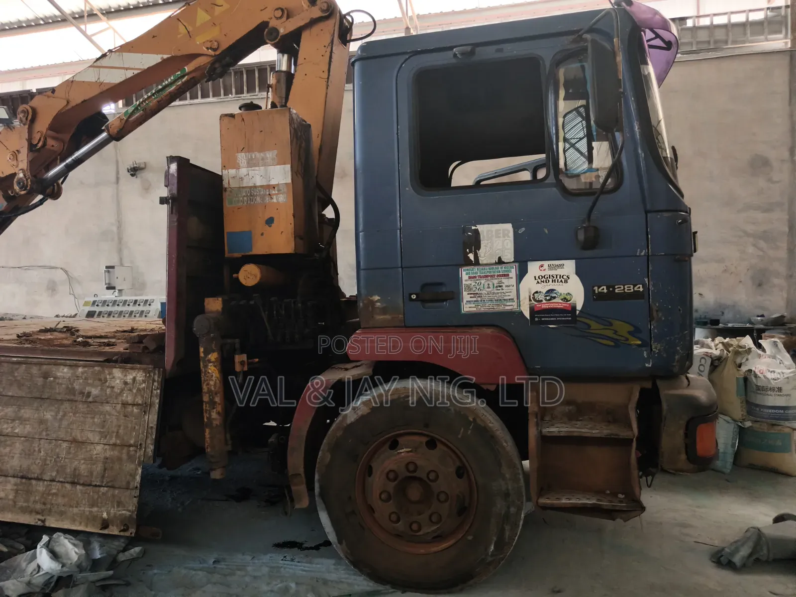 8 Tons Man Volks HIAB Self-Loader Crane - Nigerian Use