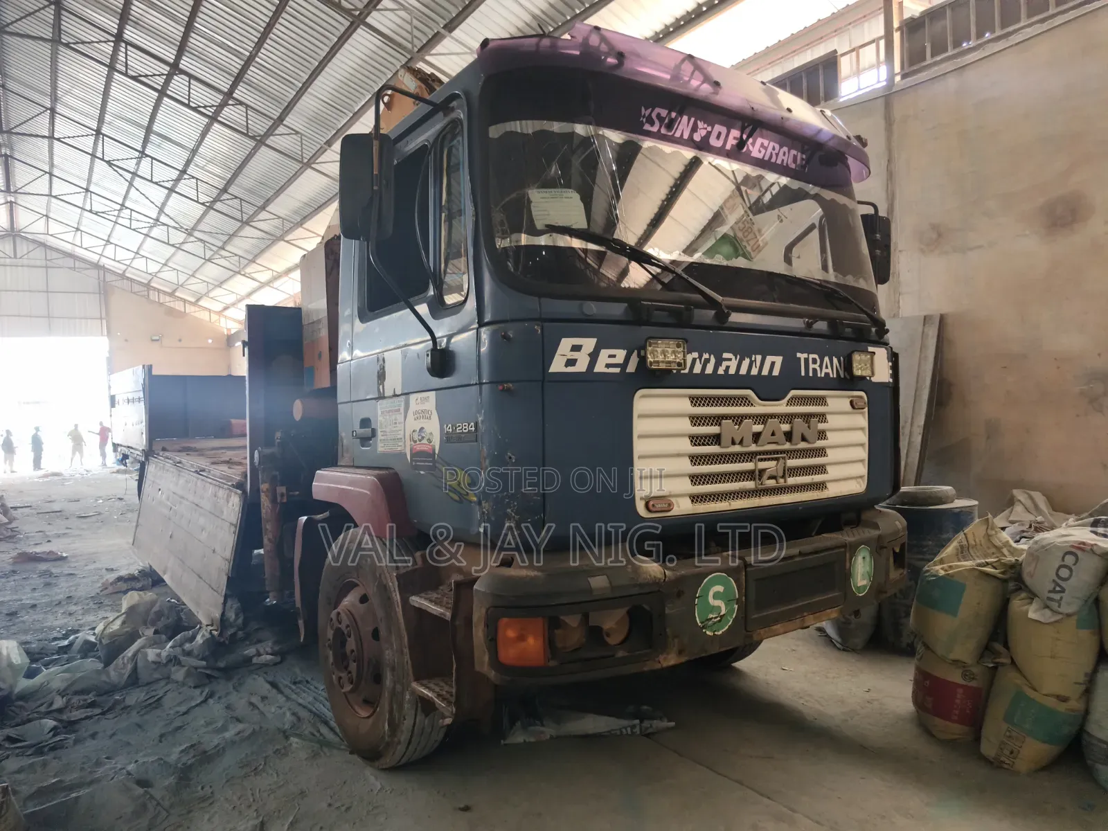 8 Tons Man Volks HIAB Self-Loader Crane - Nigerian Use