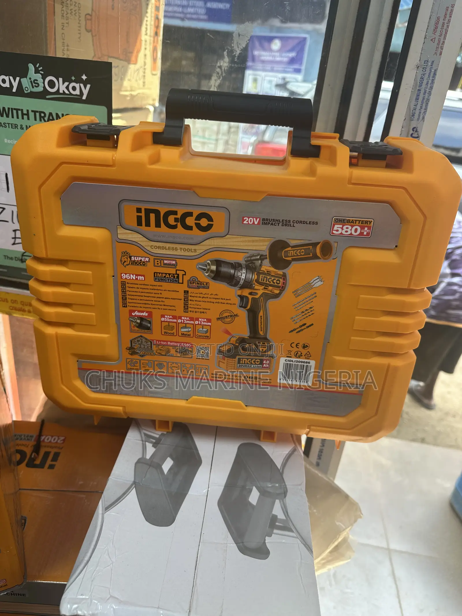 Ingco Brushless Cordless Impart Drill 96n-M