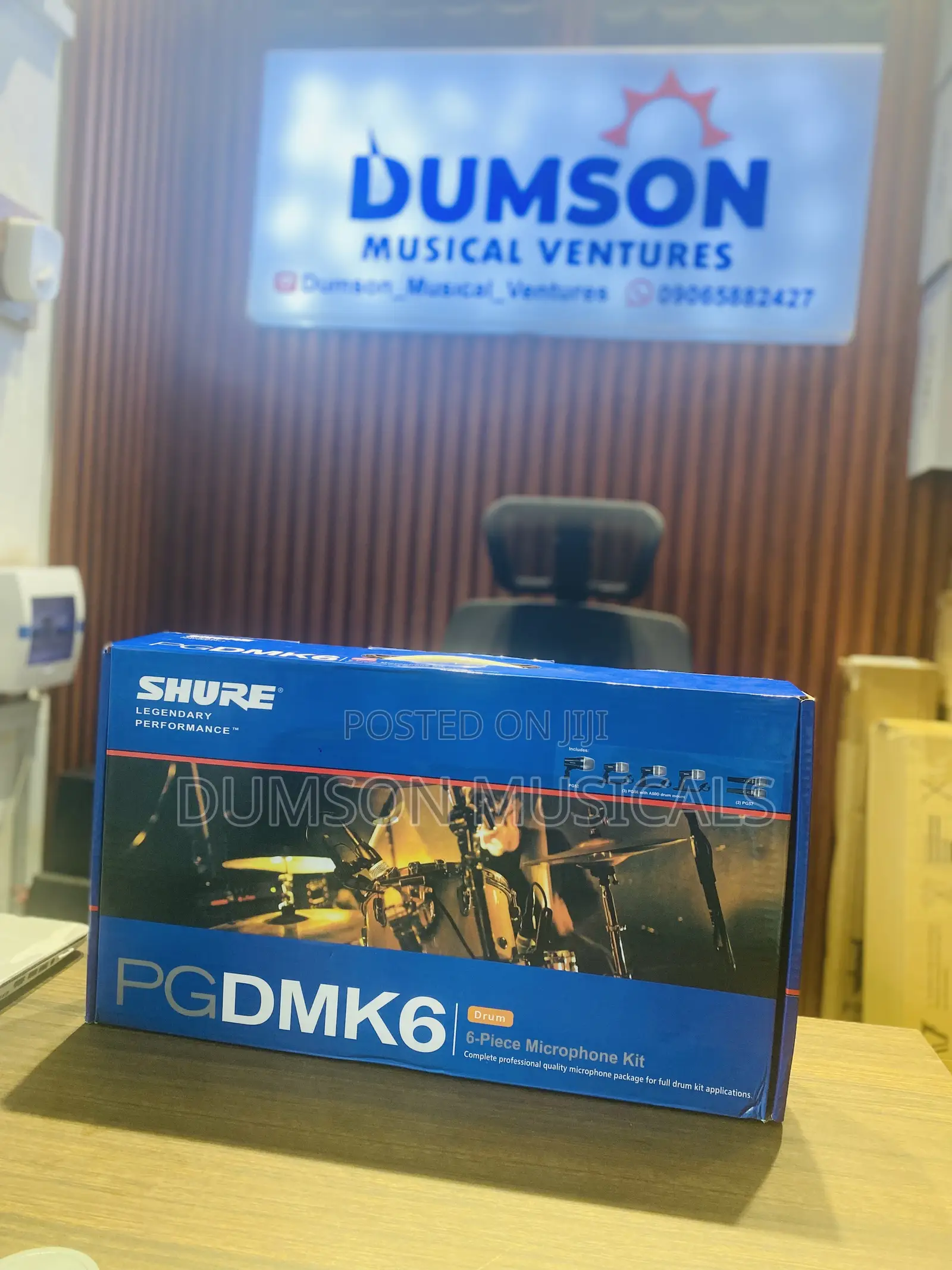 SHURE PGDMK6 Drum 6-Piece Microphone Kit Complete 6Kits Quality Mics