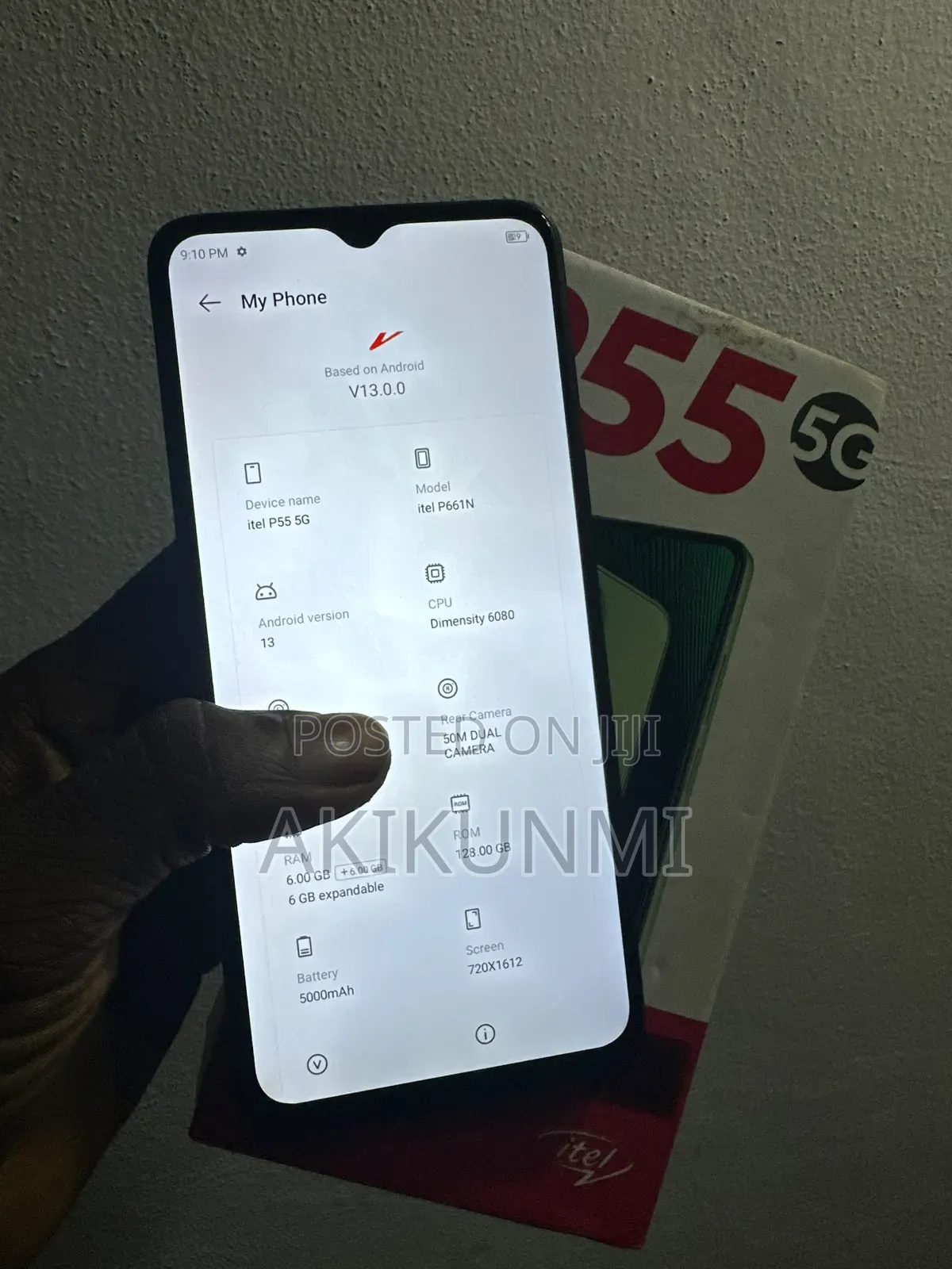 Itel P55 128 GB Blue