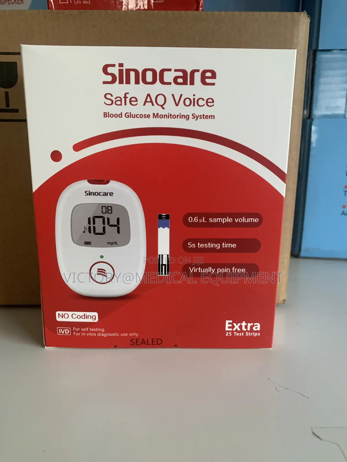 Sinocare Voice AQ Glucose Monitoring System