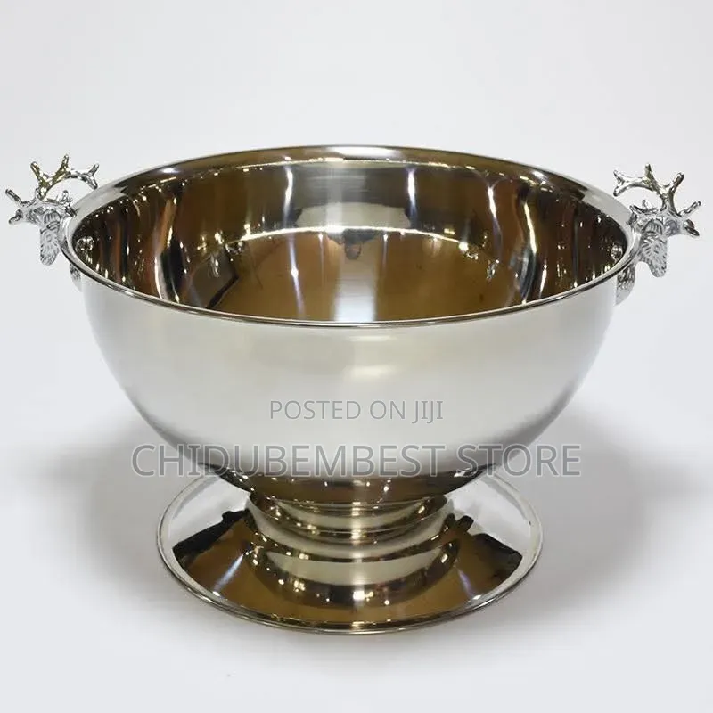 Silver Stainless Steel Champagne Bowl