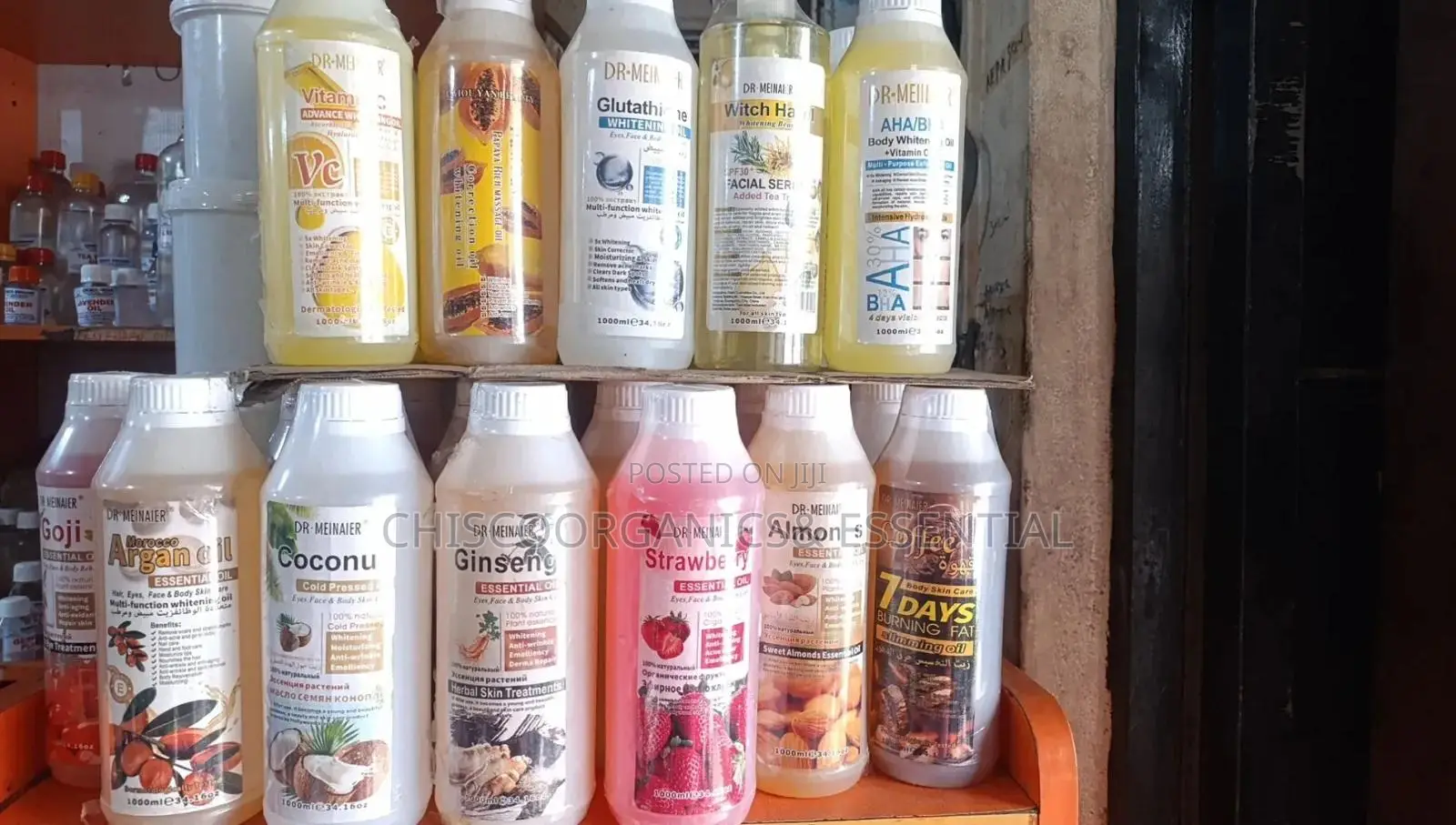 Massage Oils . Transparent Real Oils