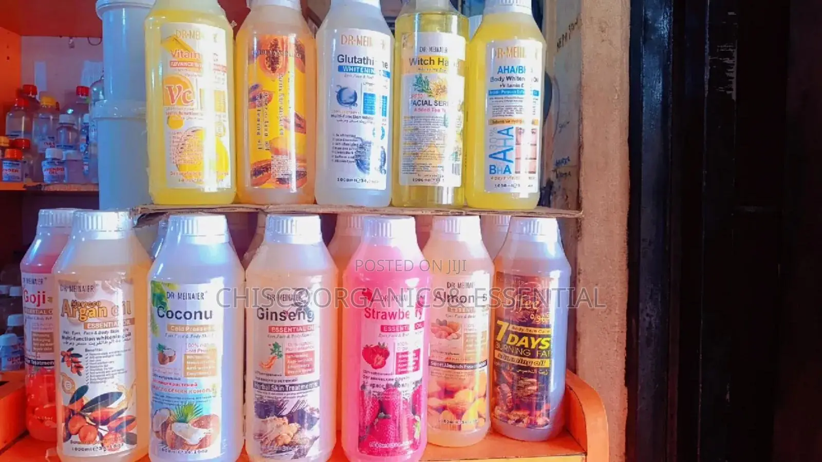 Massage Oils . Transparent Real Oils