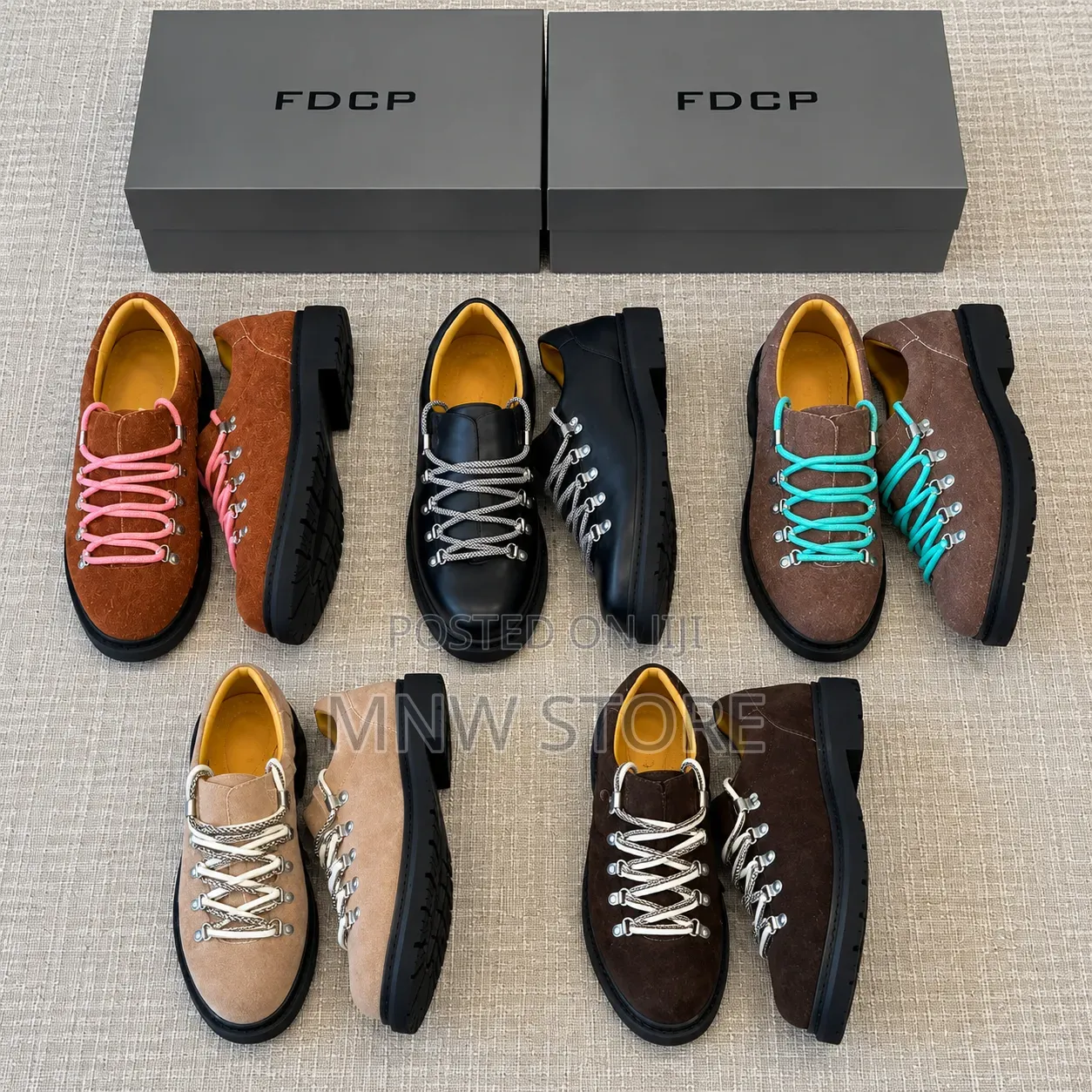 High Quality Circle Cage Mountain Derby Shoes