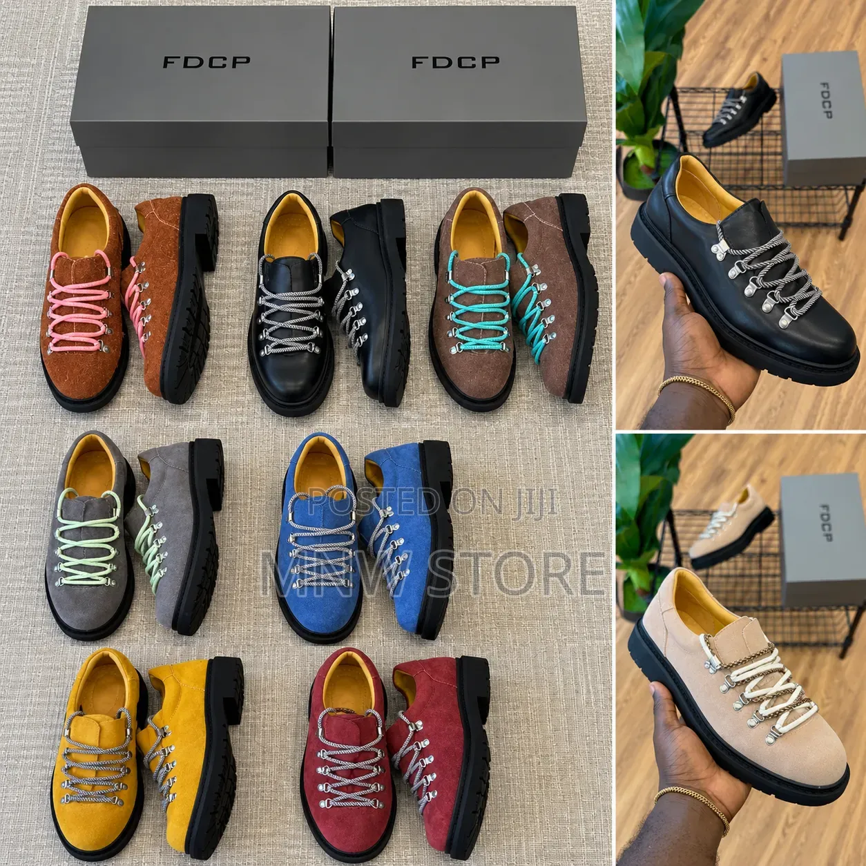 High Quality Circle Cage Mountain Derby Shoes