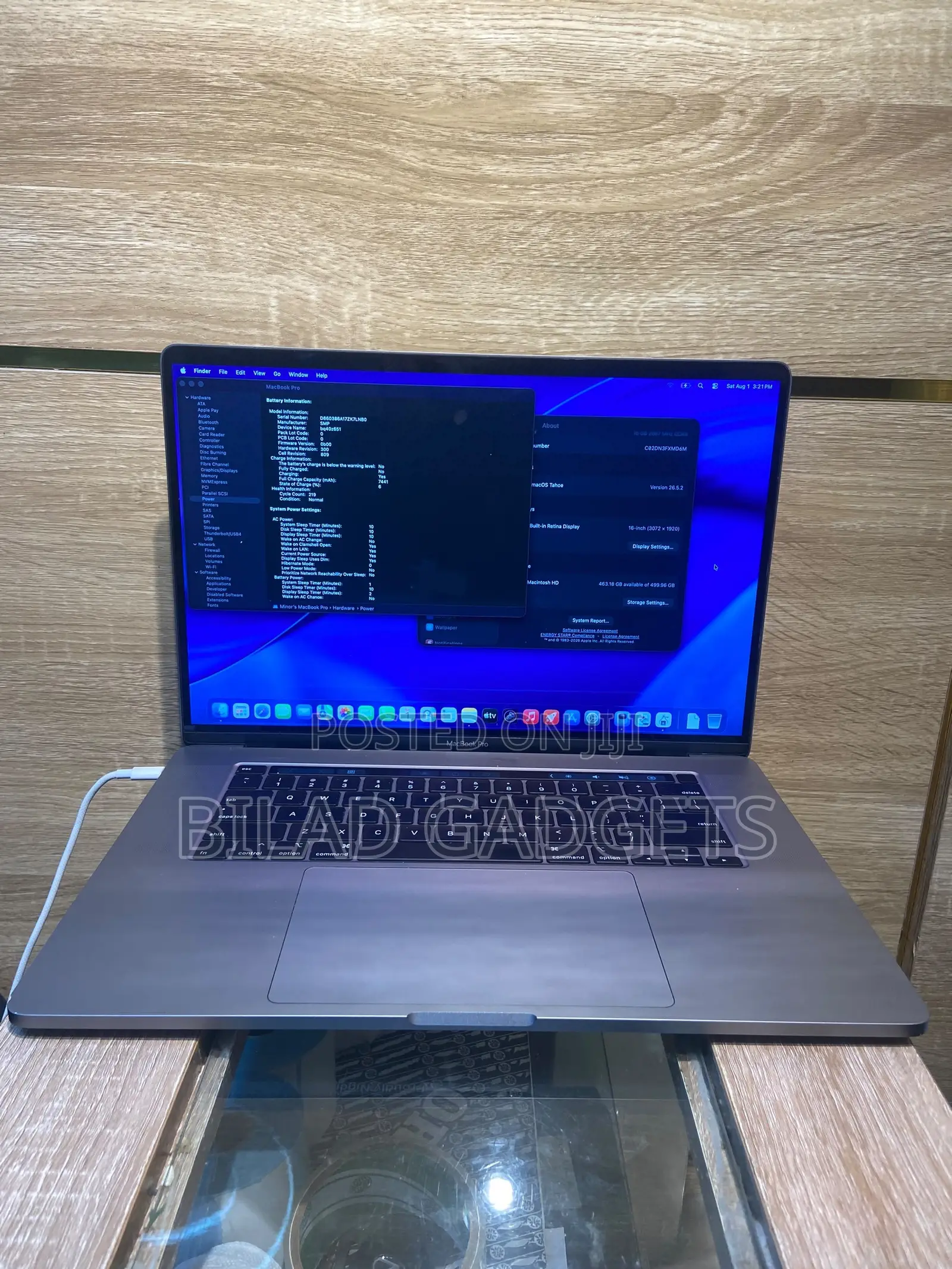 Laptop Apple MacBook Pro 2019 16GB Intel Core i7 SSD 512GB