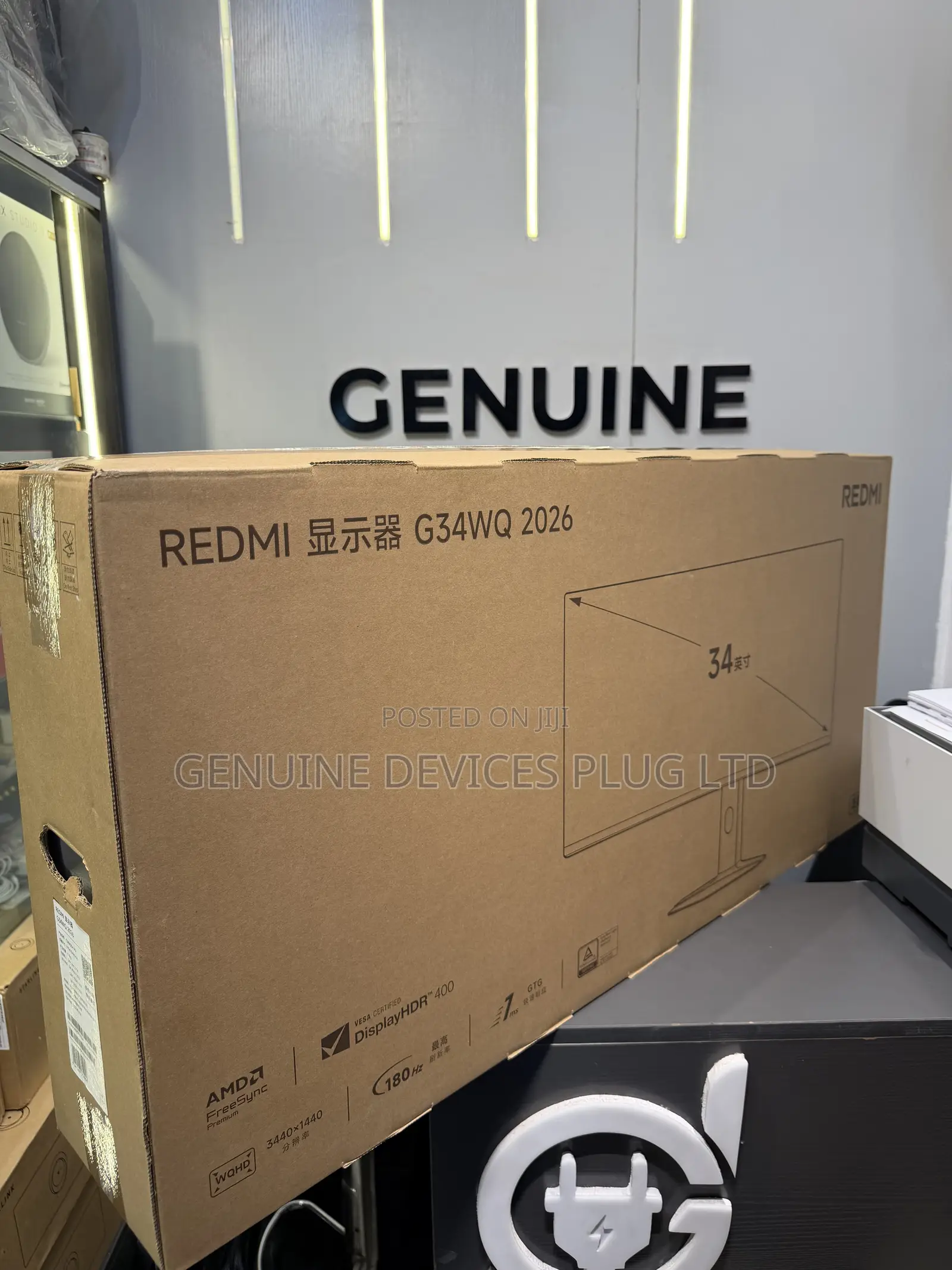New Xiaomi Redmi G34wq 2026 34'' 180hz Hdr400 WQHD Game Monitor