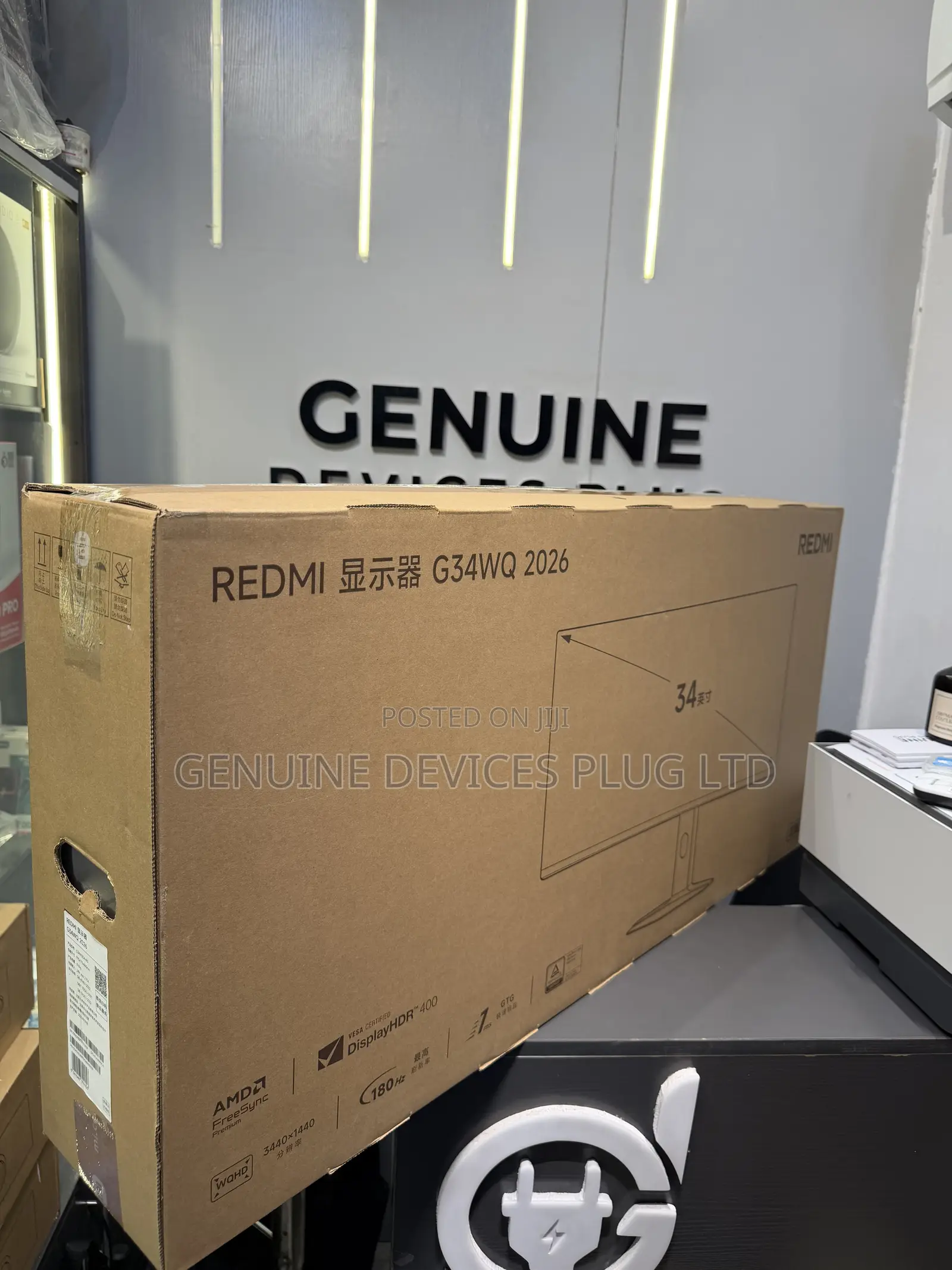 New Xiaomi Redmi G34wq 2026 34'' 180hz Hdr400 WQHD Game Monitor