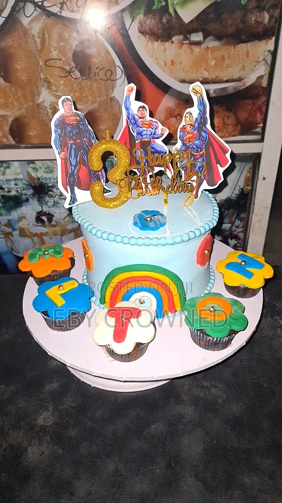 3 Layers of Birthday Cake Size 7 Pan With 5 Cups Cake