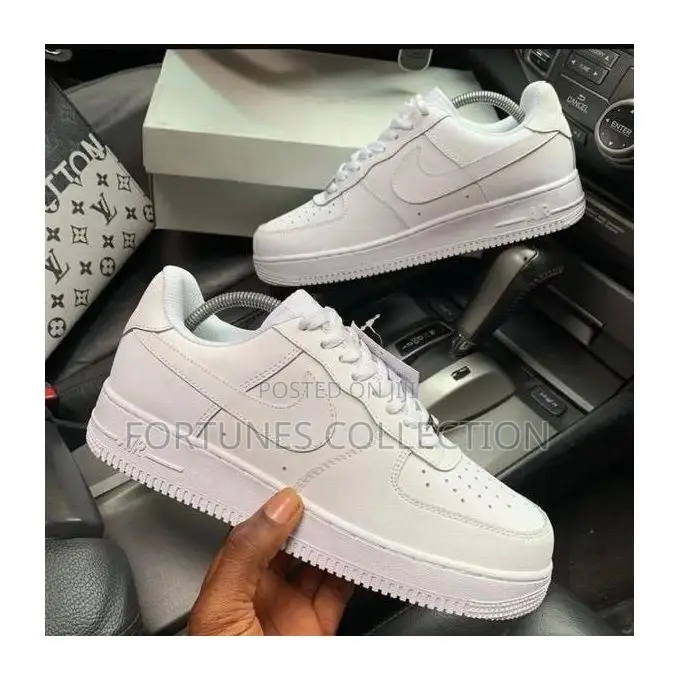 Nike Air Force 1 Low Triple All White Casual Sneakers
