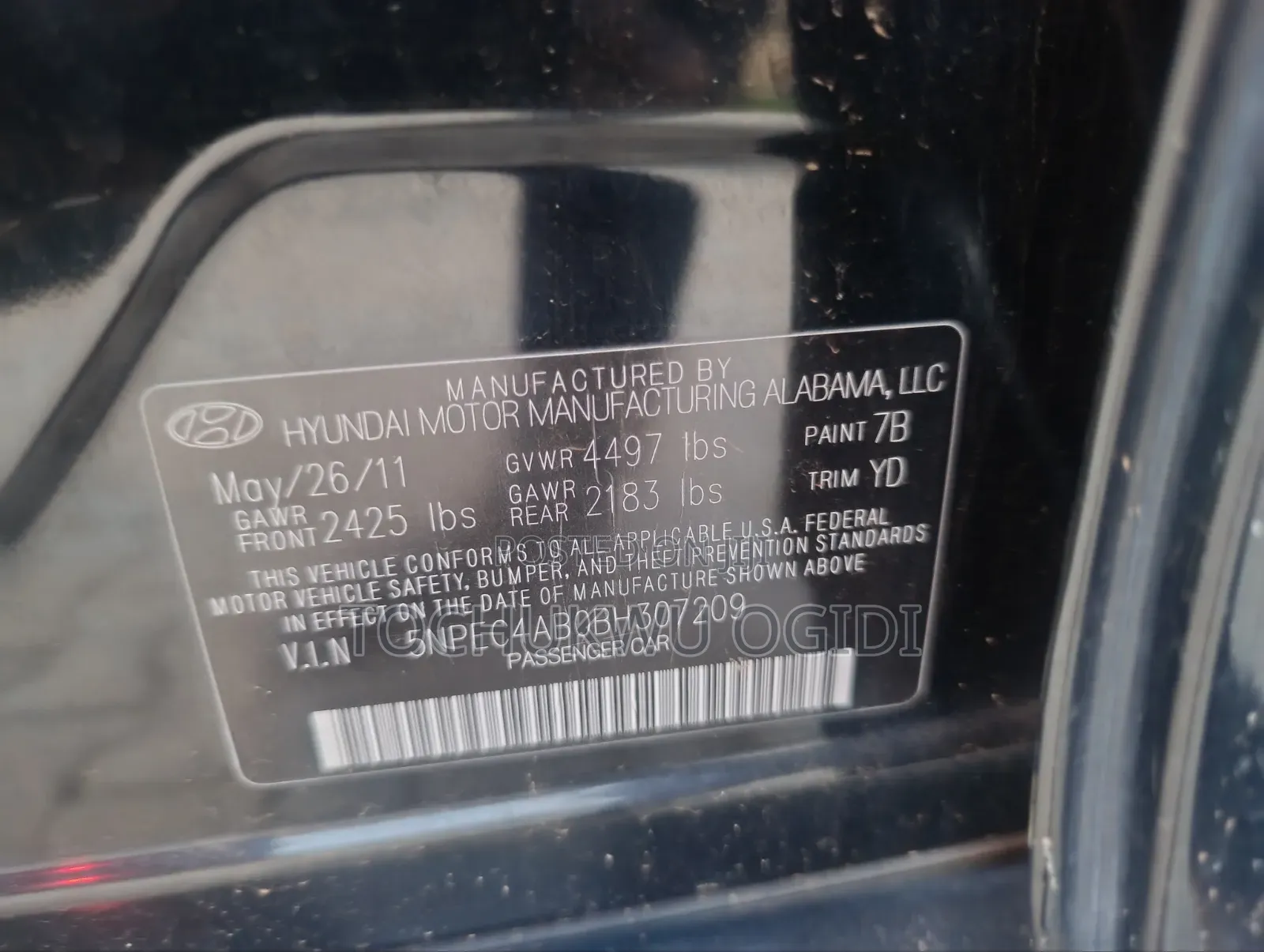Hyundai Sonata 2013 Black