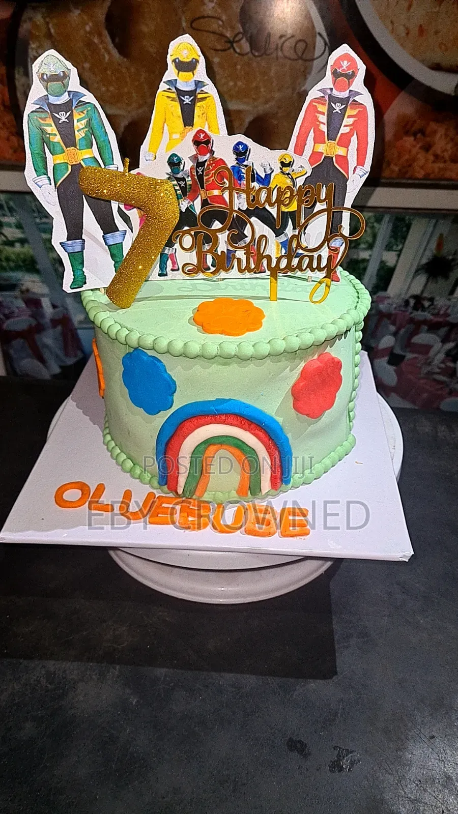 Size 7 Pan 2layers Birthday Cake