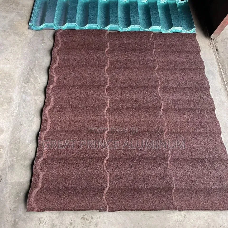 Stone Ties Roofing Sheet Black Bond and Green Milano and Brown
