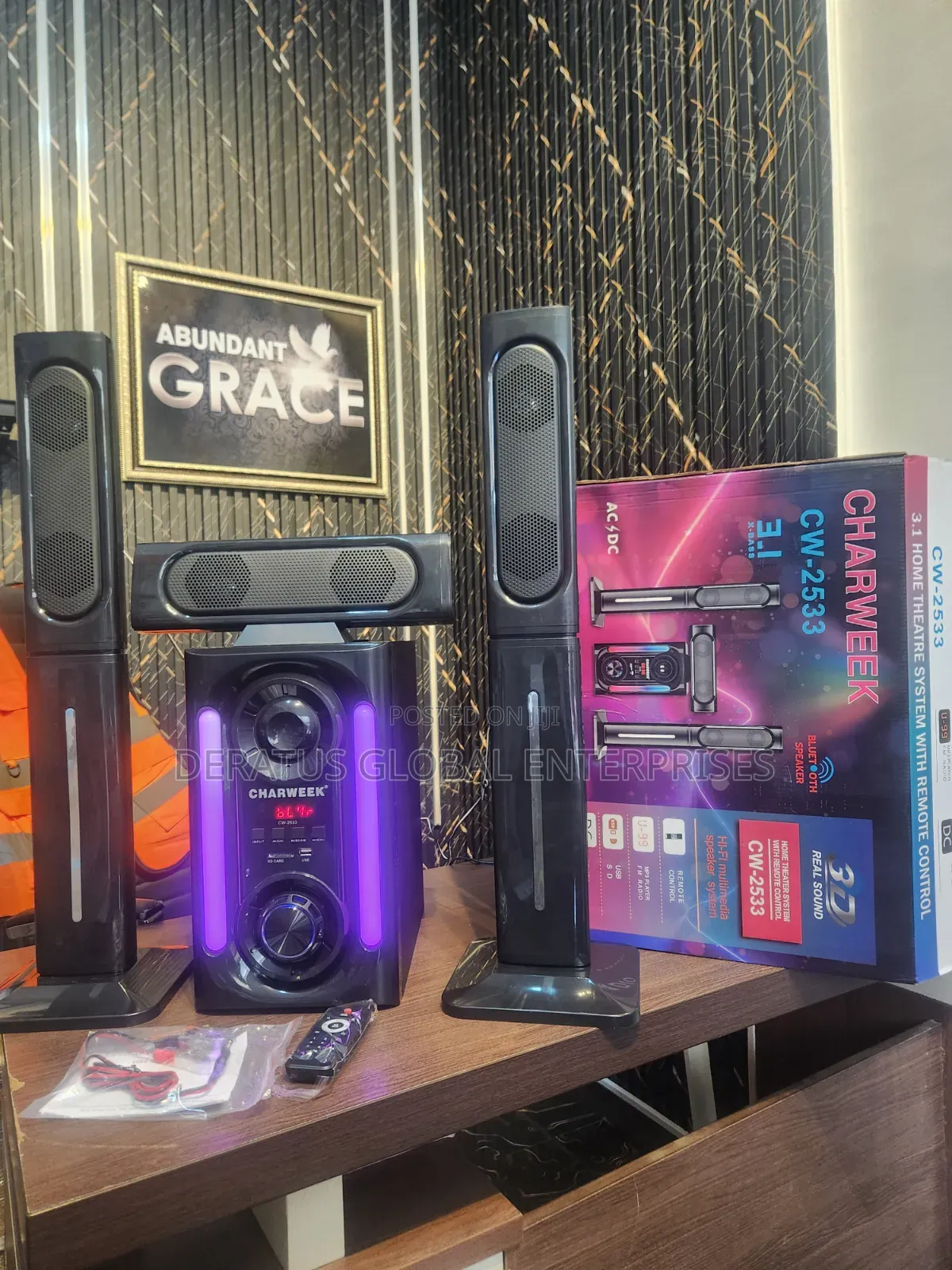 Premium Charweek CW-2533 Home Theater With LED Light