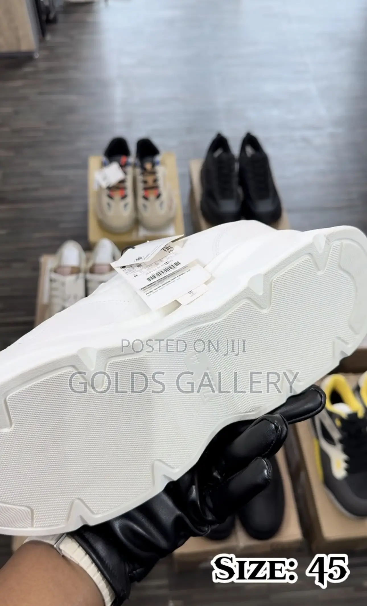 Chunky Sole Monochrome Sneakers (Usa)