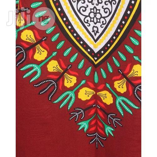 African Print Traditional Danshiki - Brown