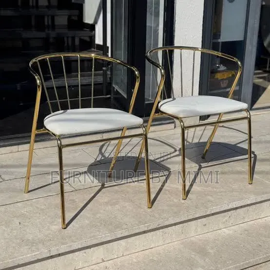 Modern Gold Wire Restaurant / Event Chairs – Bulk Available