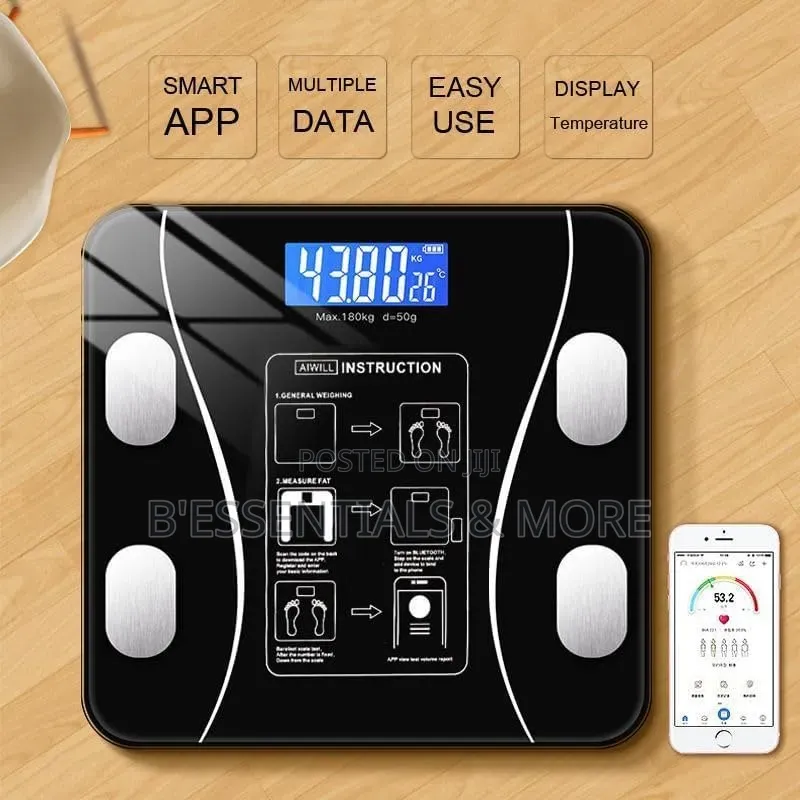 Rechargeable Digital Bathroom Scale