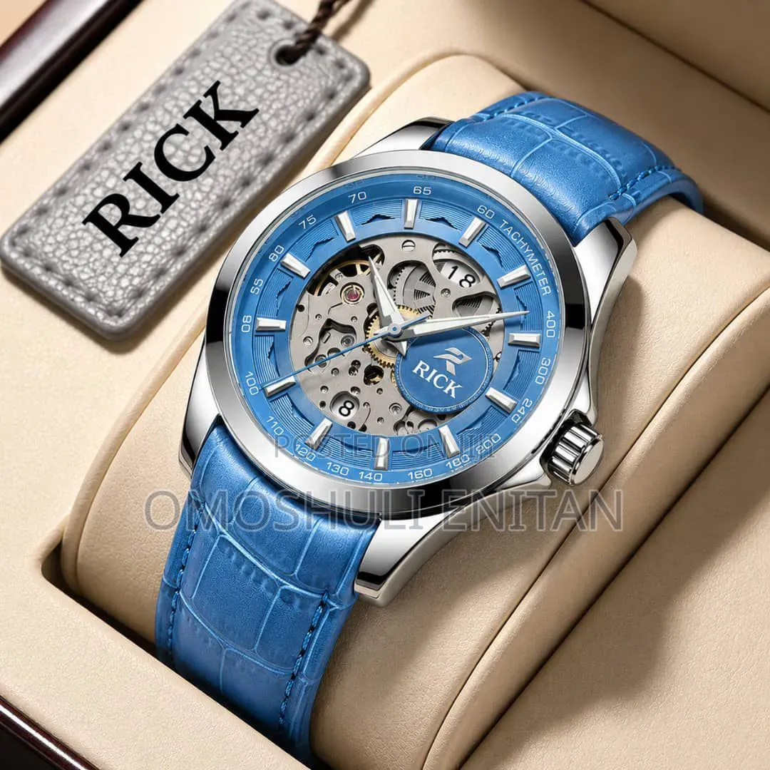 Rick Leather Wrist Watch With Box