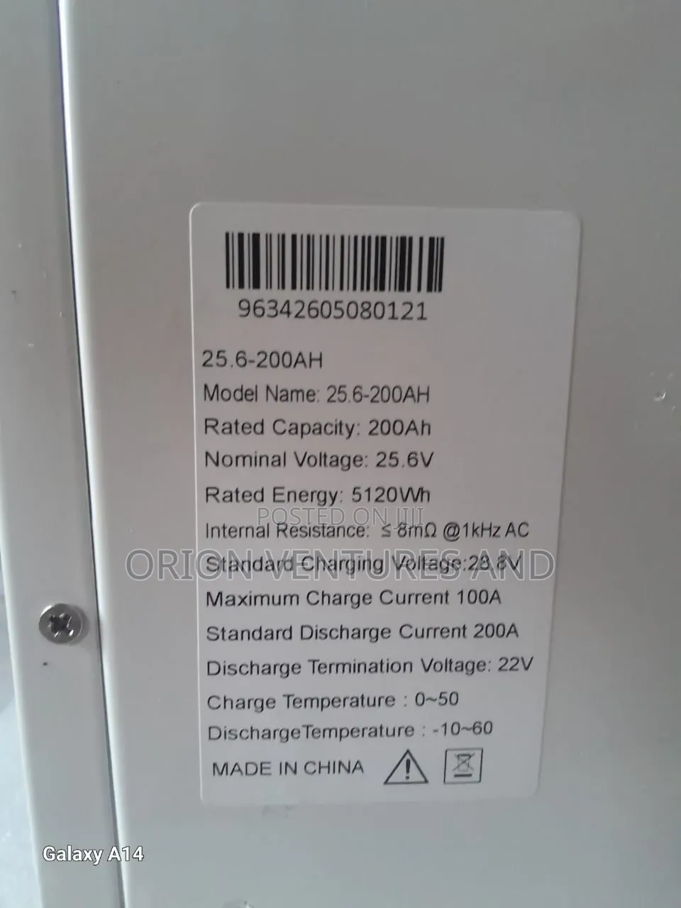 5kWh 24V (25.6V 200ah) LiFePO4 Lithium-Battery