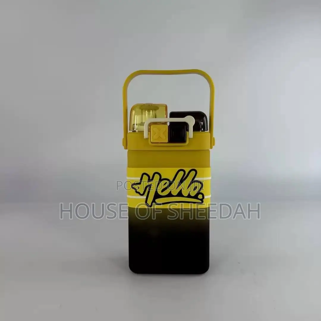 Colourful Square-Shaped Gradient Water Bottles