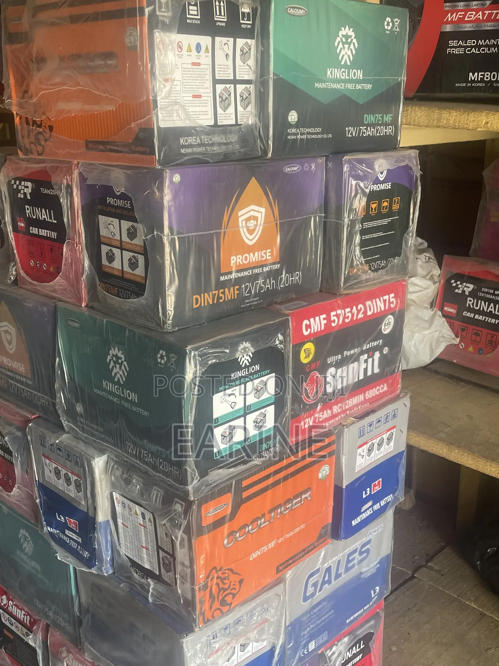 Heavy-Duty 75Ah Car Battery