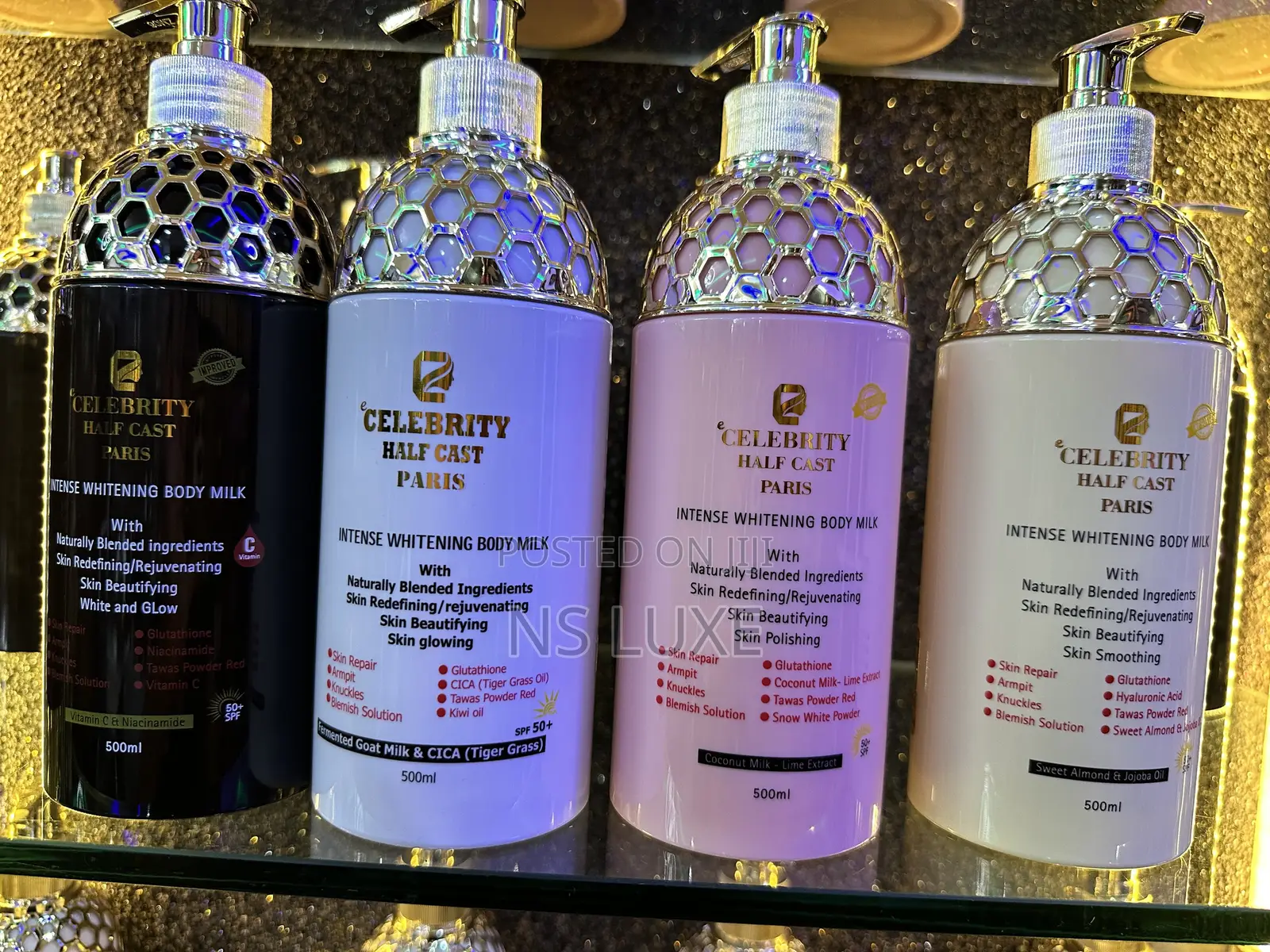Celebrity Half Cast Paris Lotion 500ml by 3pcs