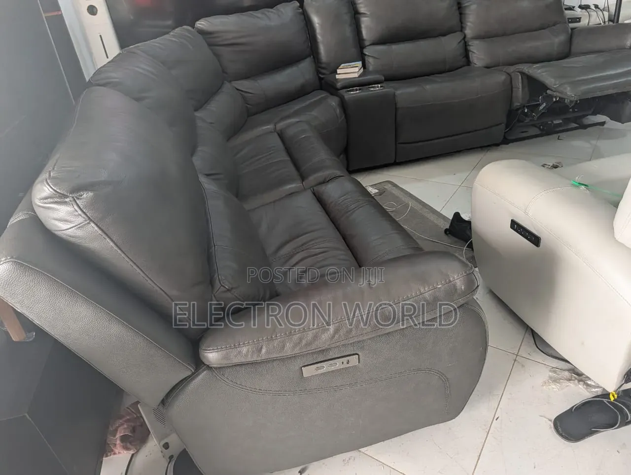 5-6 Seater American Made Recliner Living Room Sofa Curve