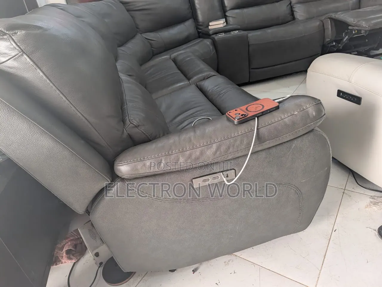 5-6 Seater American Made Recliner Living Room Sofa Curve