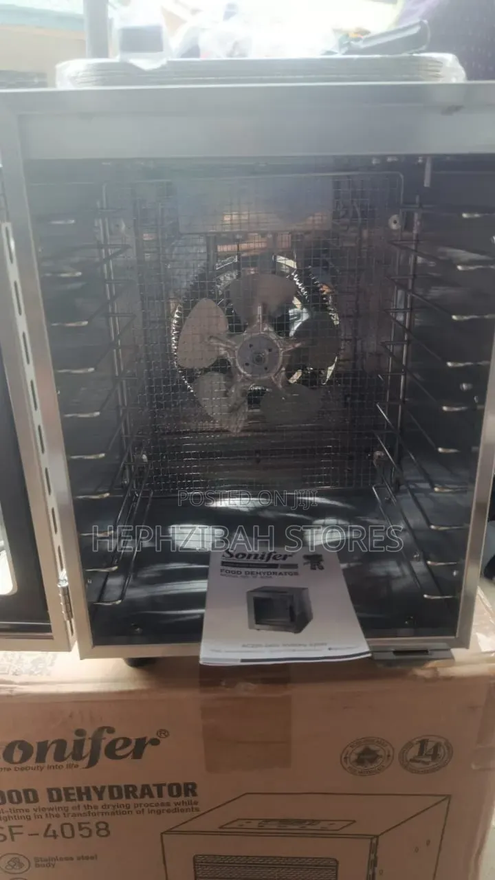 Sonifer 10trays Stainless Steel Food Dehydrator Digital Display