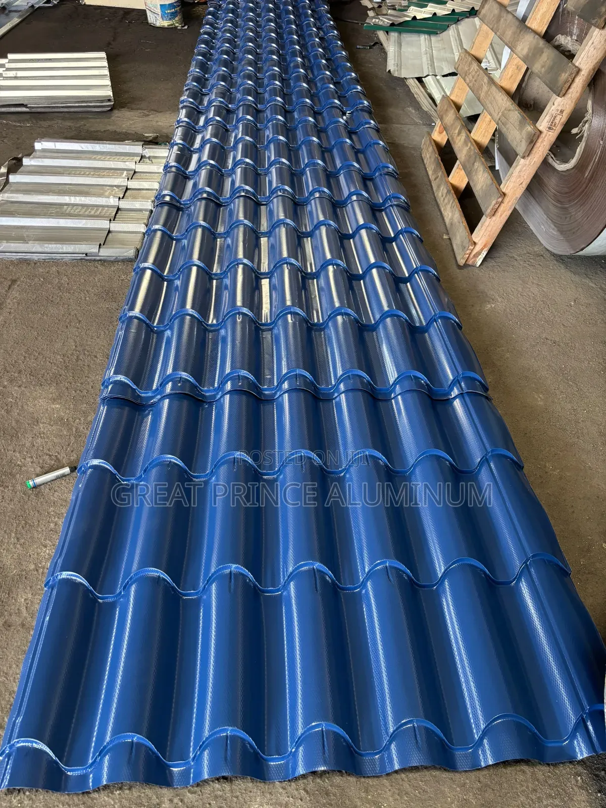 Great Prince Aluminum Roofing Sheet Beach Green Blue Abd Block
