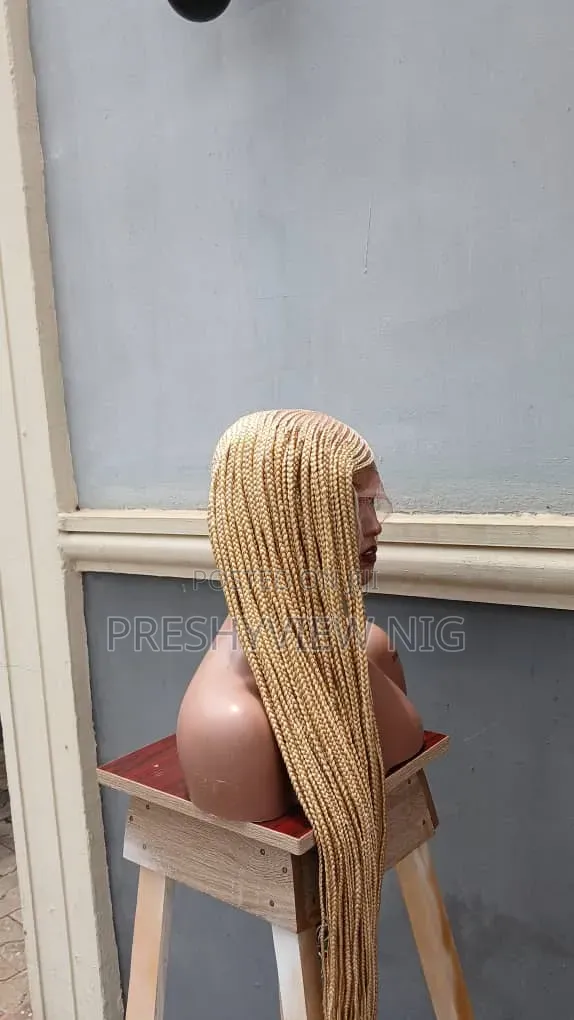 Blonde Color Full Lace Braided Wigs