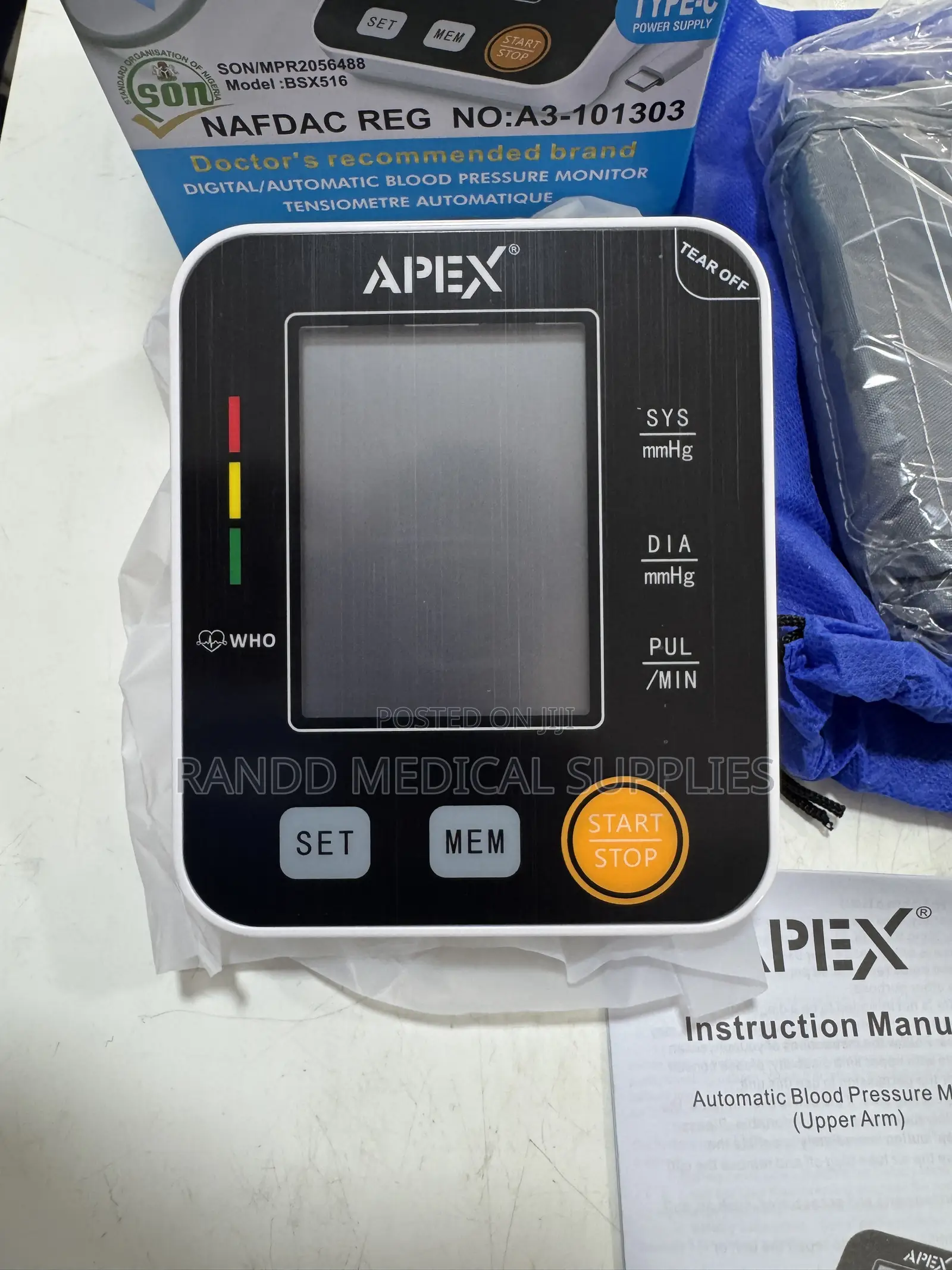 Apex Digital/Automatic Blood Pressure Monitor