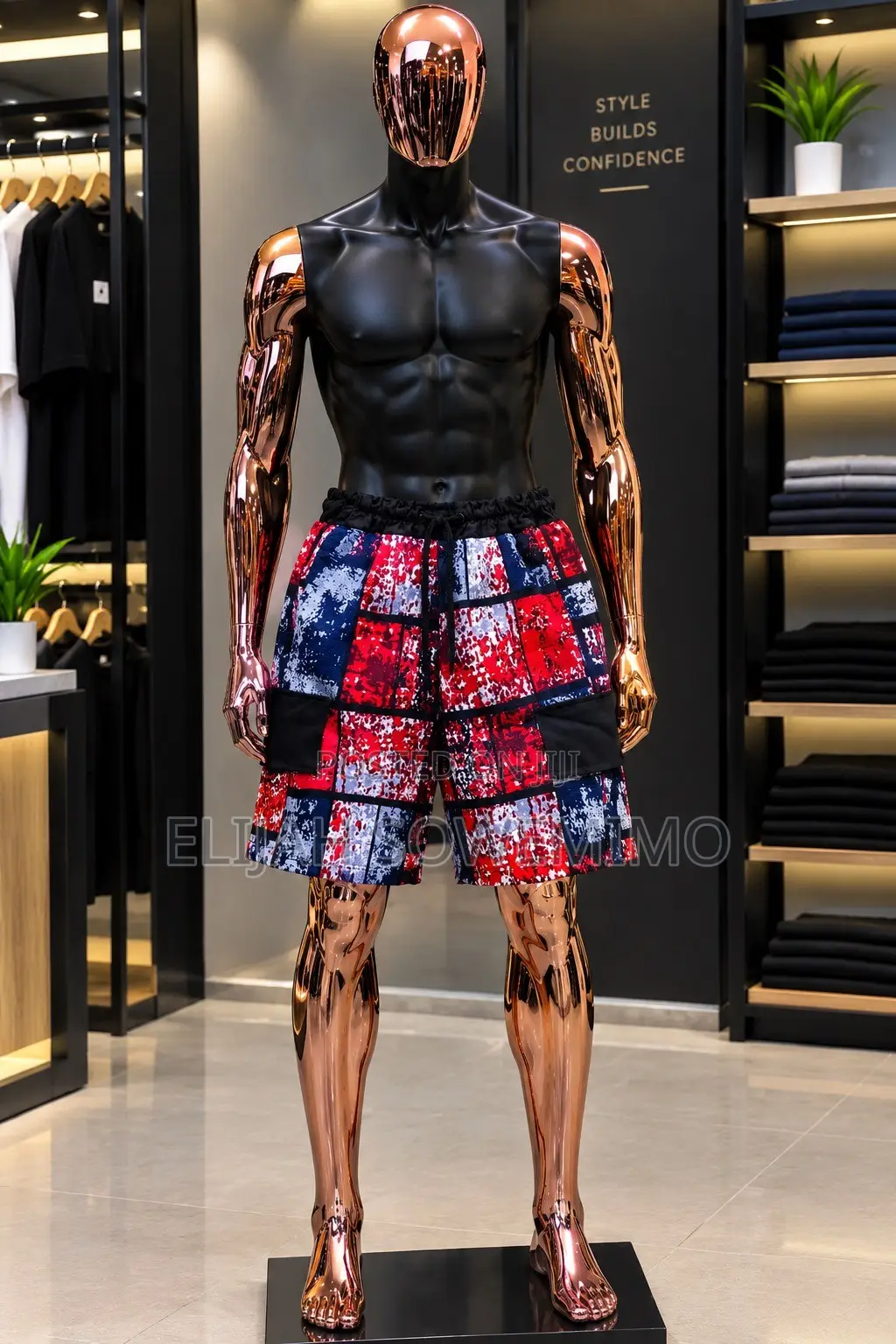 Men’s Ankara Designer Cargo Shorts Trousers – Premium Quality