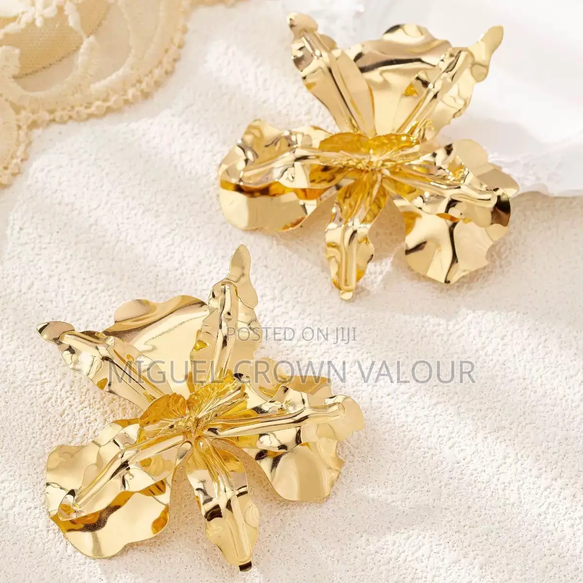 Flower Metallic Earrings