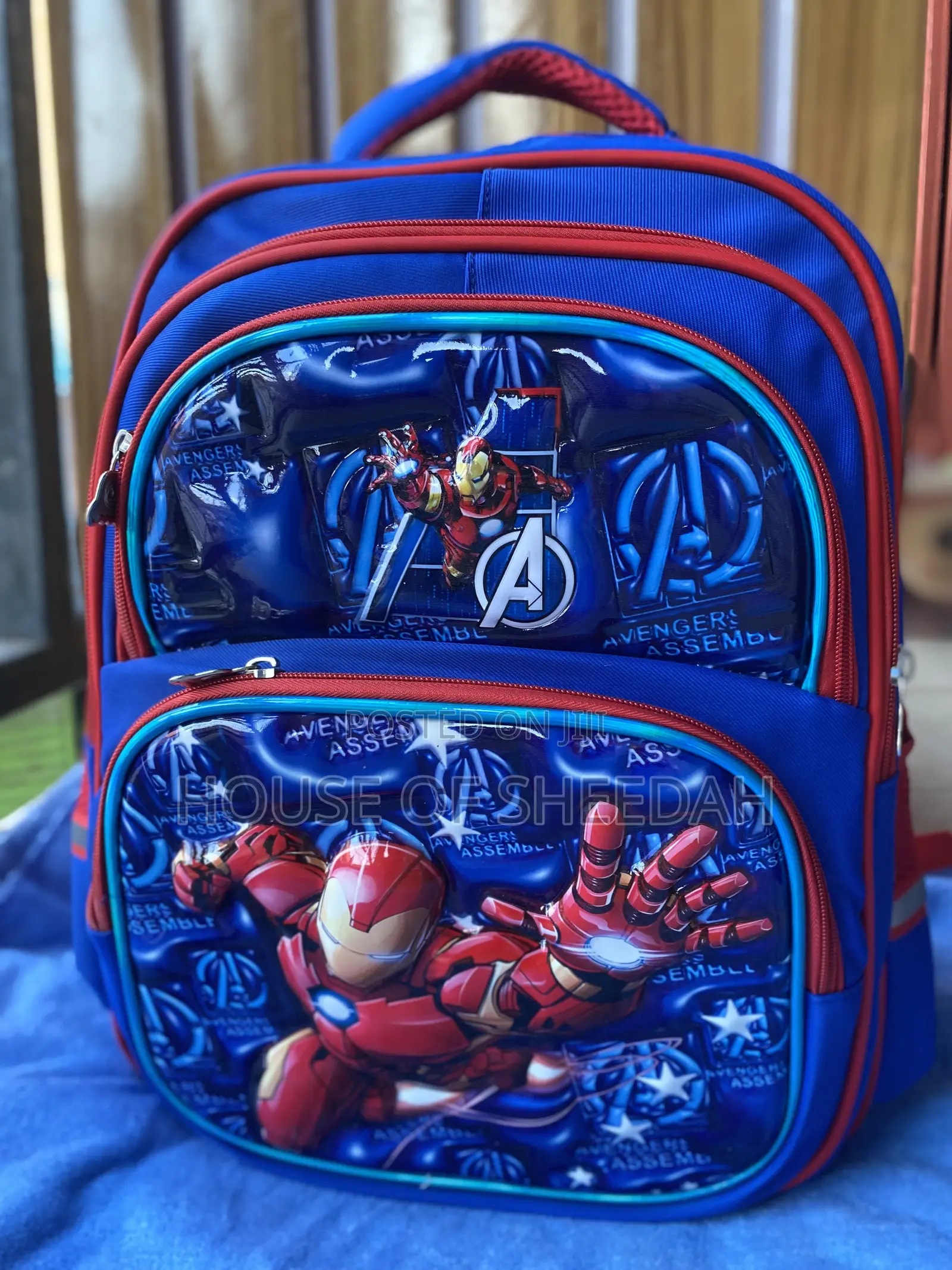Large Capacity Quilted 3D School Backpack