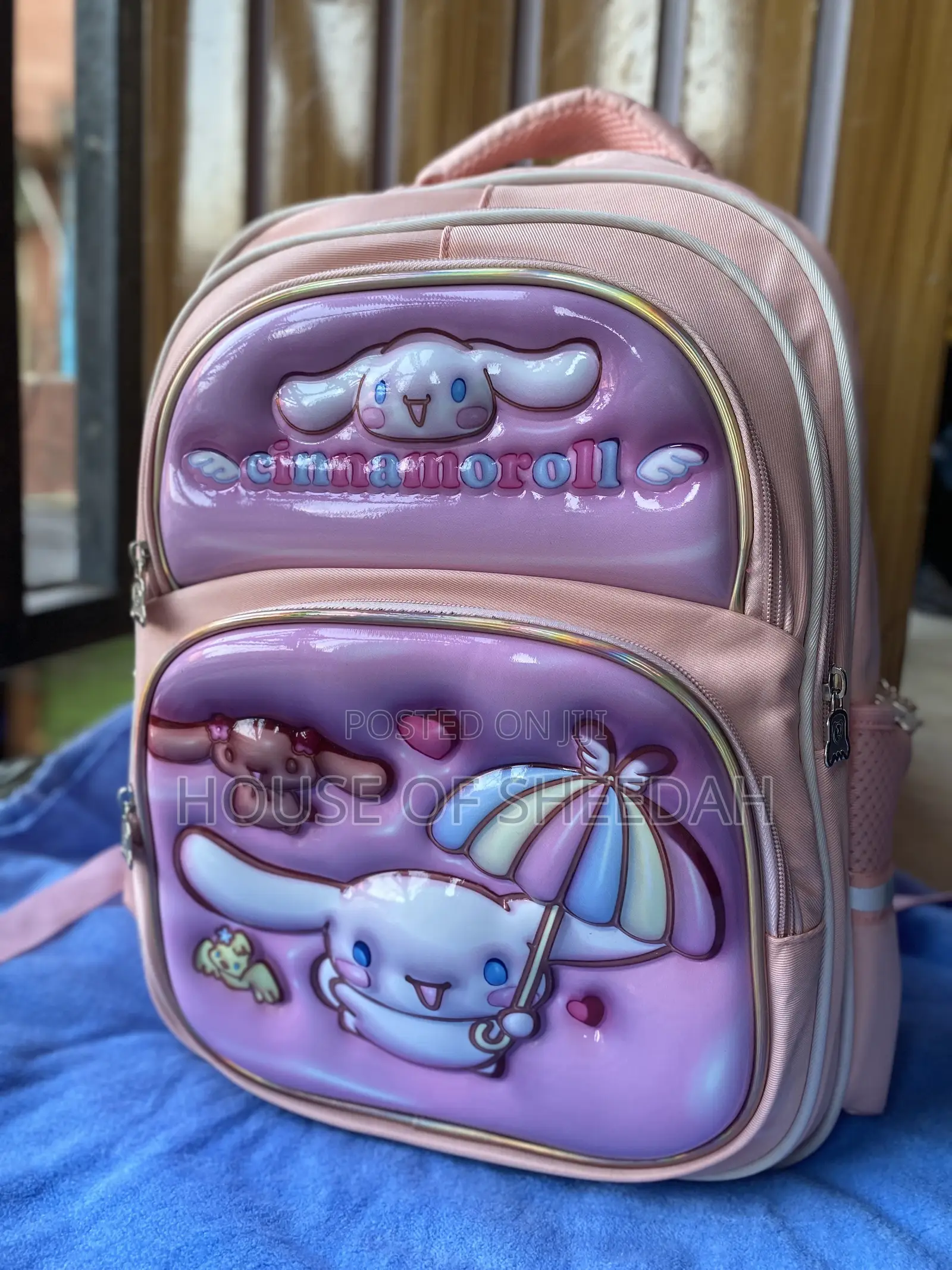 Large Capacity Quilted 3D School Backpack
