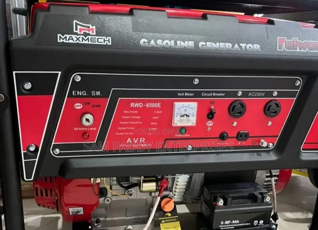 Maxtech 6500 Manuel Generator Pure Copper 8kva