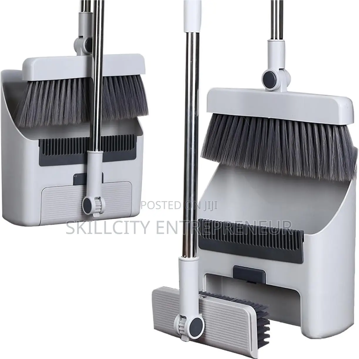 4-in-1 Broom and Dustpan Set.