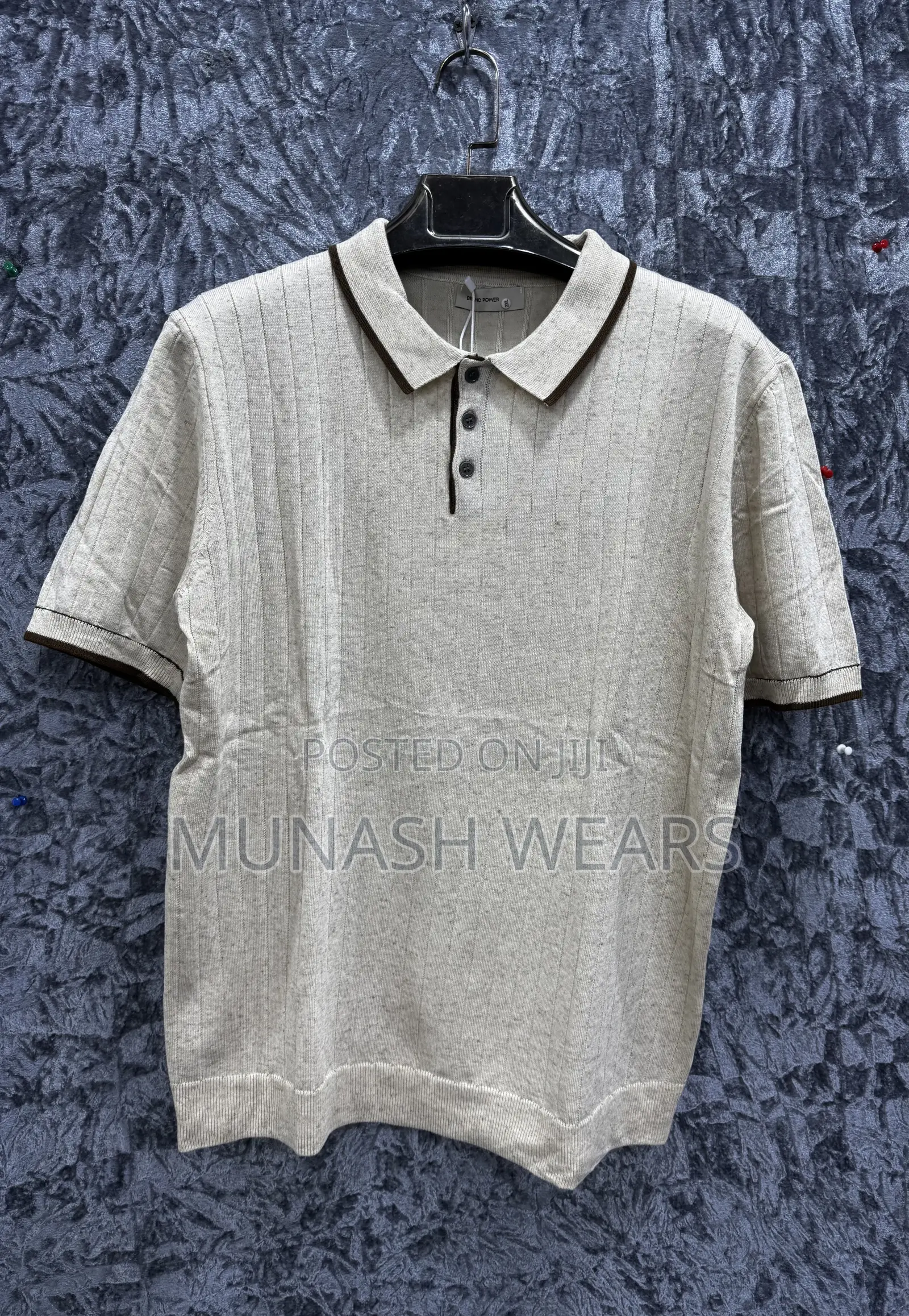 Brown Cozzy Polo M-3xl Available