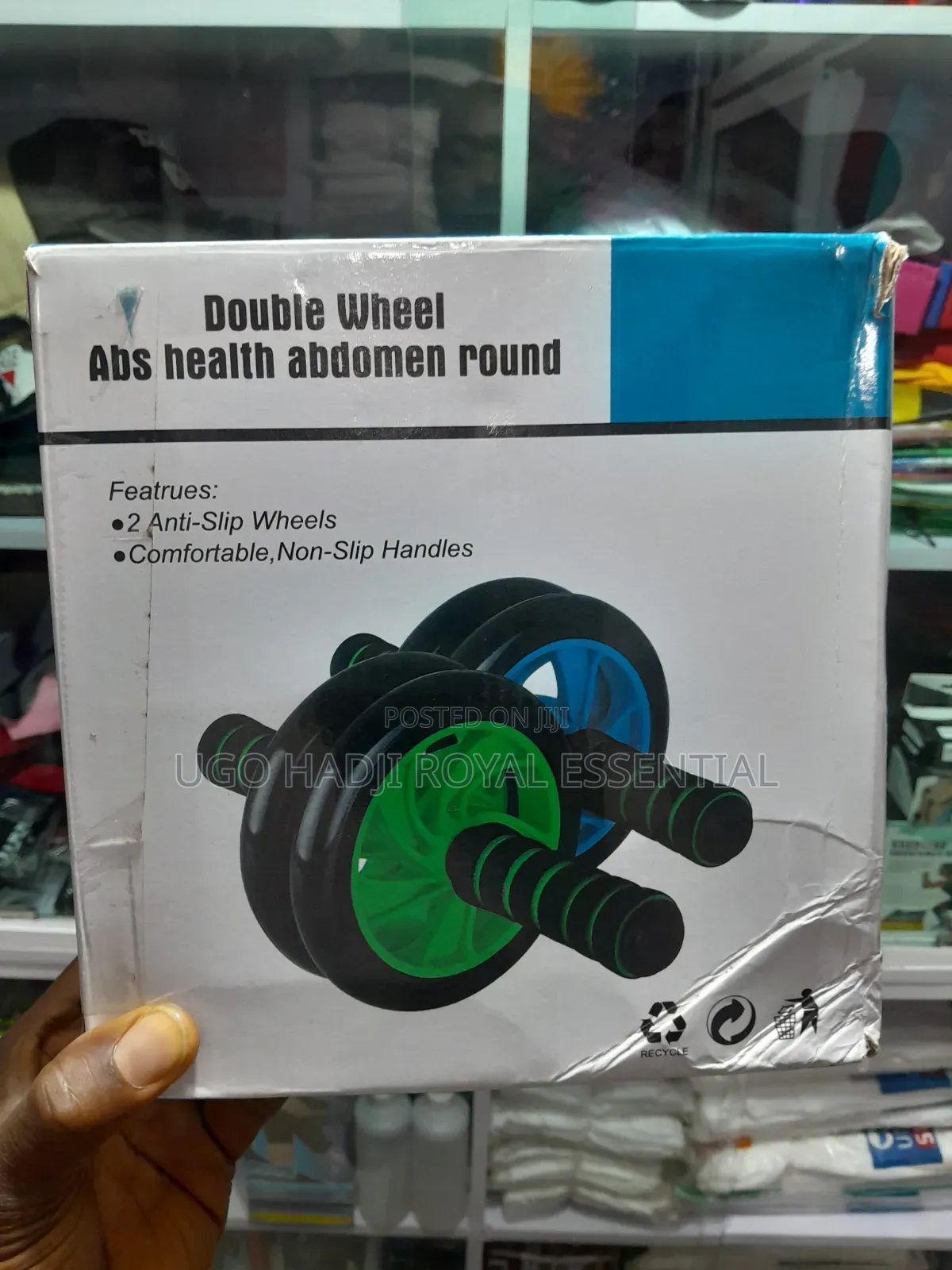 Brand New Double Wheel AB Roller for Core Fitness