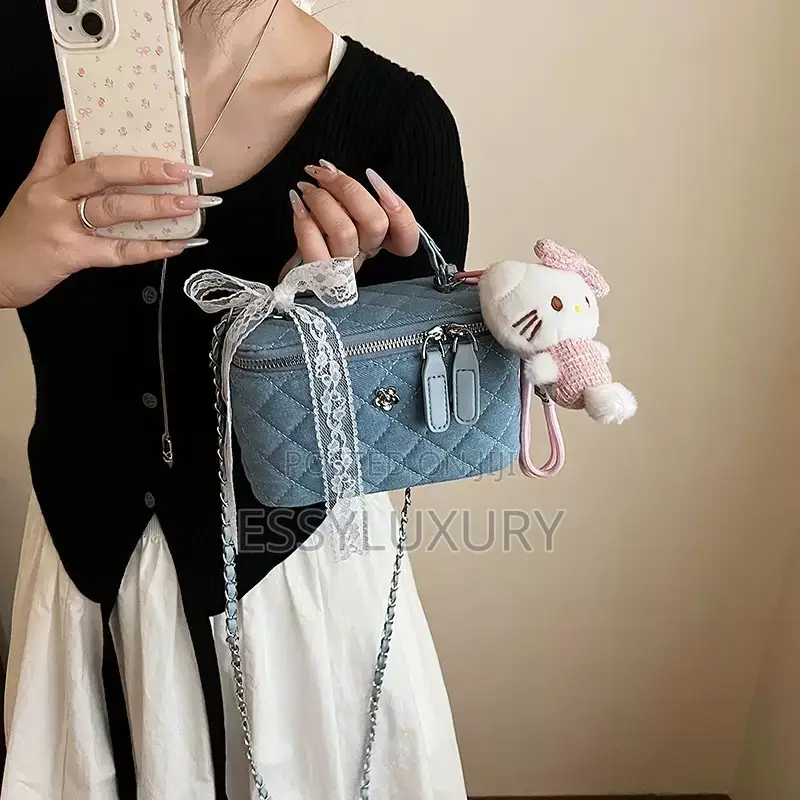 Ladies Denim Box Bag